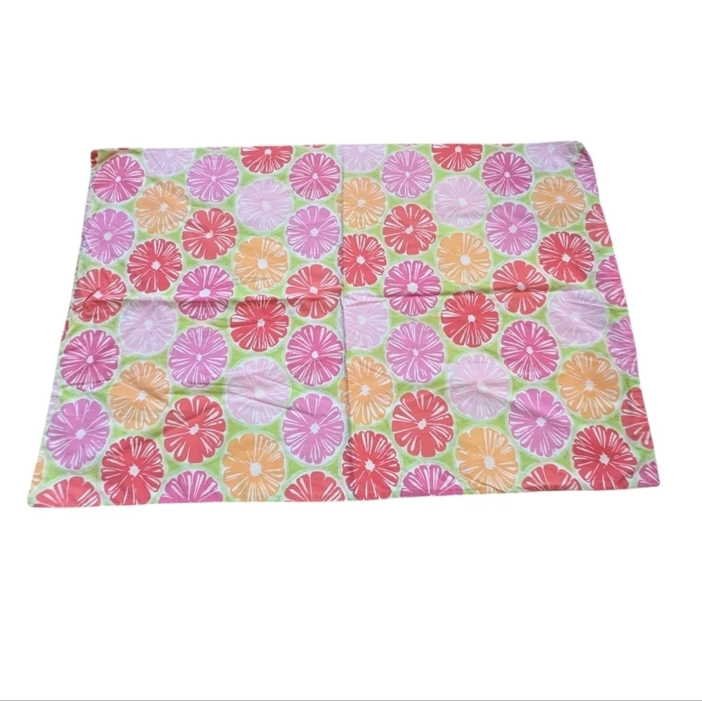 Lilly Pulitzer Sham Standard Citrus Colorful Maximalism Preppy Cottagecore